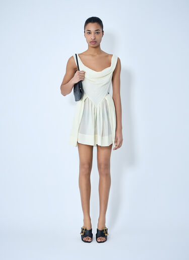 Vivienne Westwood Sunday Draped Mini Dress White vvw0264010