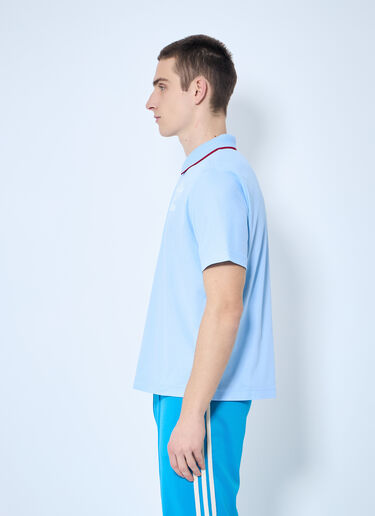 adidas by Wales Bonner Logo Motif Polo Shirt Blue awb0359020