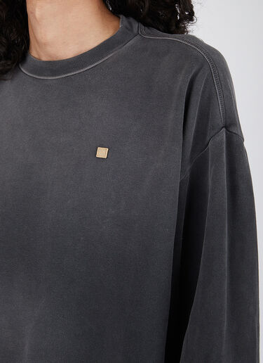 Acne Studios Logo Sweatshirt Black acn0345009