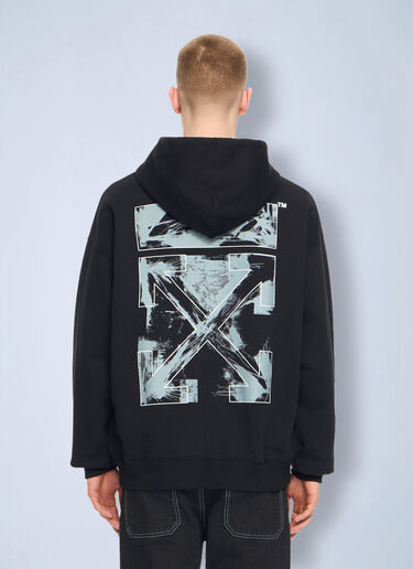 LN-CC® - Off-White: Paint Arrow Skate Hoodie - Black Off-White Paint Arrow Skate Hoodie Black ofw0164173