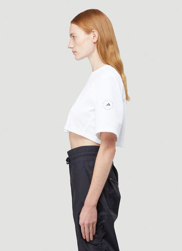adidas by Stella McCartney Future Playground Cropped T-Shirt White asm0243007