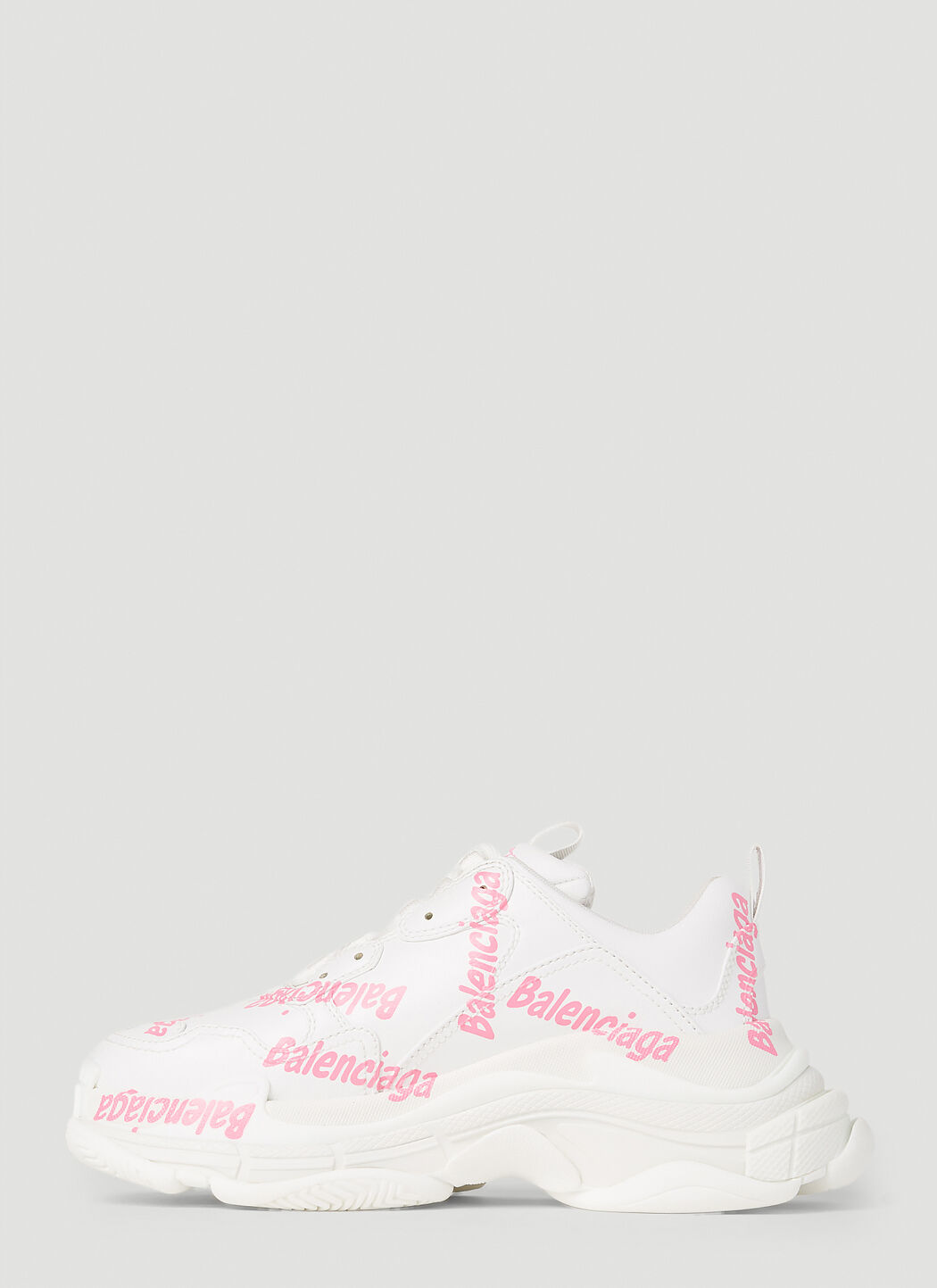 Balenciaga Logo Type Triple S Sneakers in Pink LN CC
