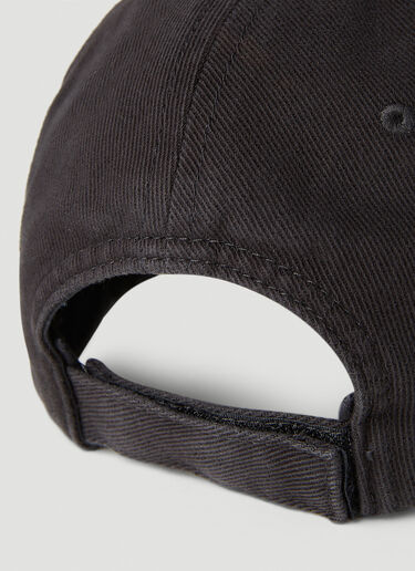 Balenciaga BB Destroyed Baseball Cap Black bal0151053