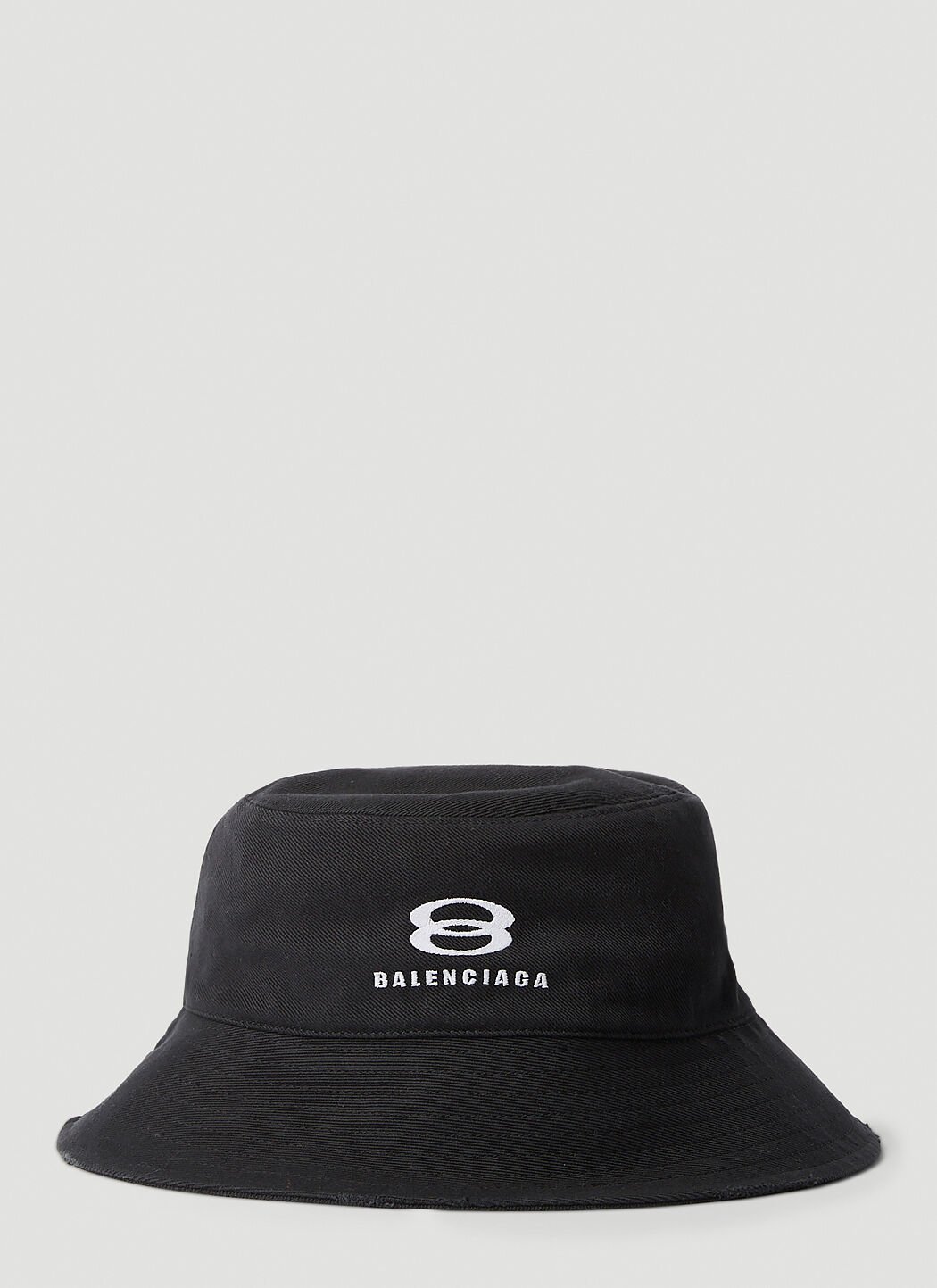 Balenciaga Logo Embroidery Bucket Hat White bal0253030