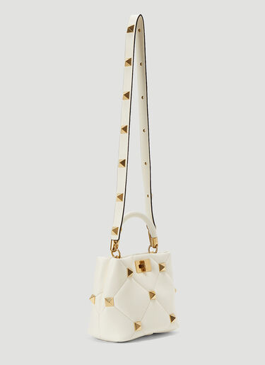 Roman Stud Small Shoulder Bag Valentino Roman Stud Small Shoulder Bag Cream val0244012