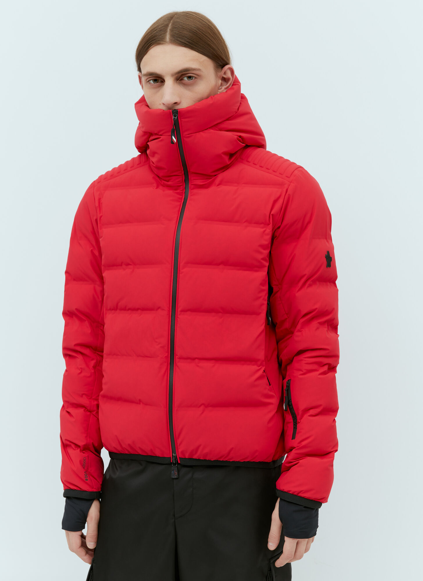 Shop Moncler Lagorai Short Down Jacket In Red