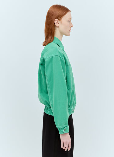 Max Mara 드릴 크롭 재킷 그린 max0256053
