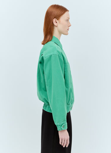 Max Mara Drill Cropped Jacket Green max0256053