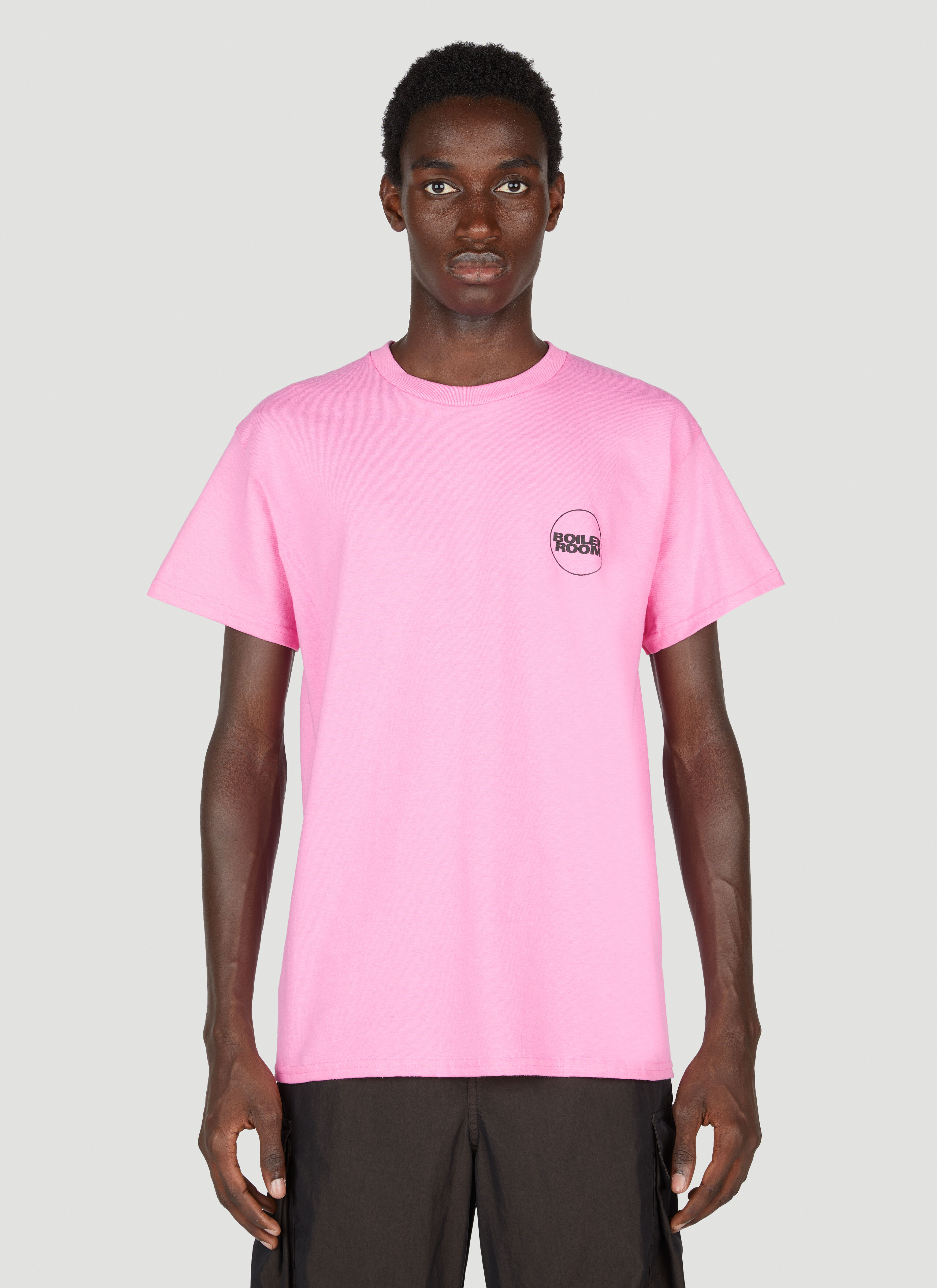 Boiler Room Logo T-Shirt Pink bor0155015
