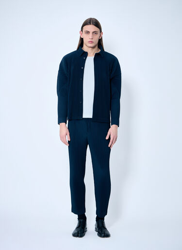 Homme Plissé Issey Miyake Pleated Shirt Blue hmp0159007