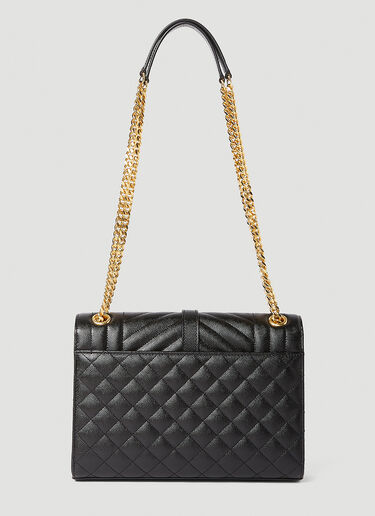 Saint Laurent Envelope Matelassé Medium Shoulder Bag Black sla0249153