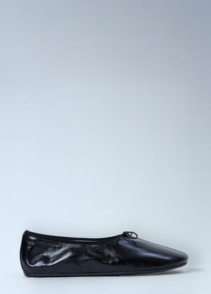 PHOEBE PHILO Gathered Flat Shoes Black phl0262023