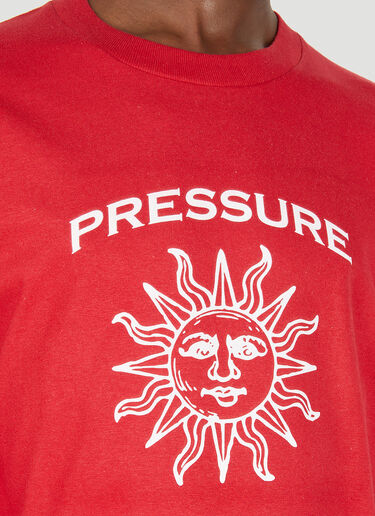 Pressure 로고 선 스웻셔츠 레드 prs0148027