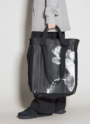 Y-3 Graphic Print Tote Bag Black yyy0356019