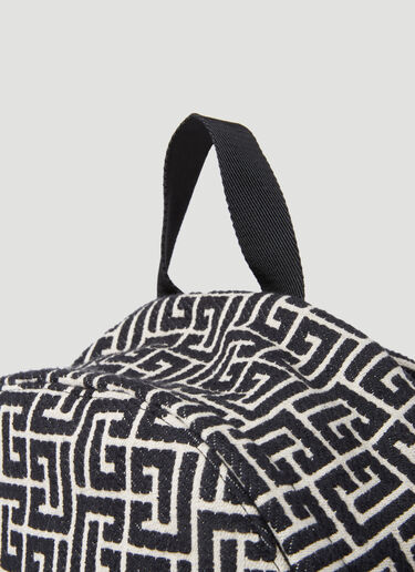 Monogram Jacquard Backpack Balmain Monogram Jacquard Backpack Black bln0153032