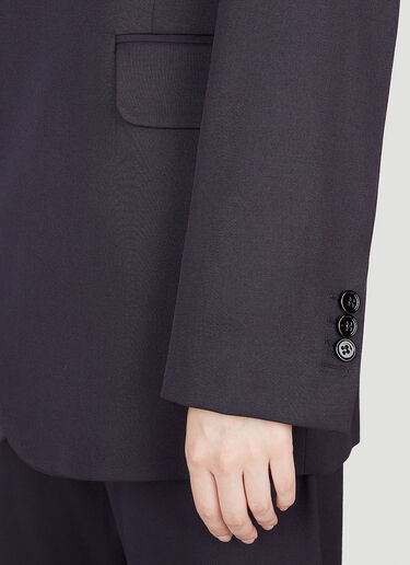 MM6 Maison Margiela Collarless Blazer Navy mmm0253005