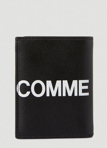 ロゴ 二つ折りウォレット Comme des Garçons Wallet ロゴ 二つ折りウォレット ブラック cdw0346004