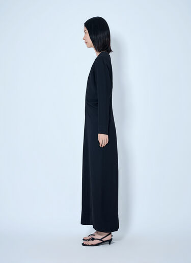 LN-CC® - Toteme: Long-Sleeve Slouch Waist Dress - Black Toteme Long-Sleeve Slouch Waist Dress Black tot0265067
