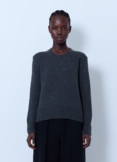 LN-CC® - The Row: Pato Cashmere Sweater - Grey The Row Pato Cashmere Sweater Grey row0266013