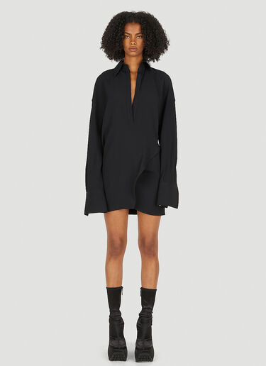 Capasa Milano Relaxed Shirt Dress Black cps0250006