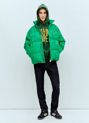 A BATHING APE® Camo Puffer Down Jacket Green aba0154009