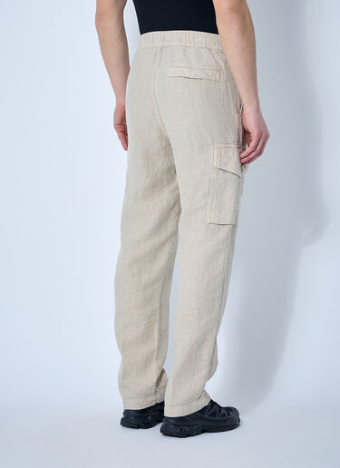 Ghost Linen Cargo Pants Stone Island Ghost Linen Cargo Pants Beige sto0160022