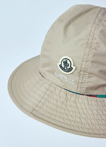 Moncler x FRGMT Hiroshi Fujiwara Logo Motif Bucket Hat Beige mfr0160063