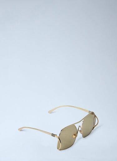 Geometric Aviator Sunglasses Miu Miu Geometric Aviator Sunglasses Gold lmu0262002