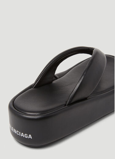 Balenciaga Rise Thong Sandals Black bal0248085