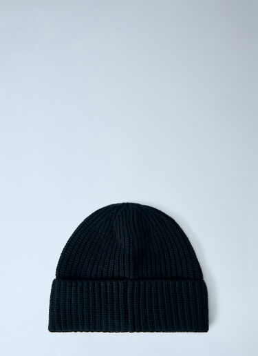 LN-CC® - Stone Island: Wool Beanie Hat - Black Stone Island Wool Beanie Hat Black sto0165033