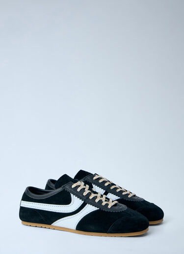 Dries Van Noten Suede Panel Trainers Black dvn0263034
