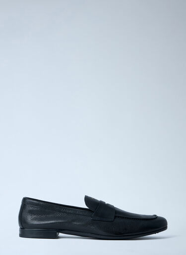 Prada Leather Loafers Black pra0164005