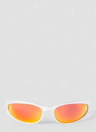 Balenciaga Reverse Xpander 2.0 Rectangle Sunglasses Silver bcs0353014