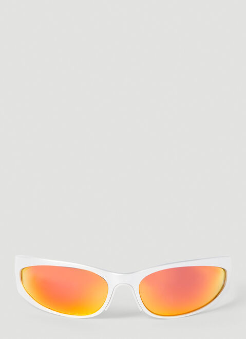 Balenciaga Reverse Xpander 2.0 Rectangle Sunglasses Silver bal0252104