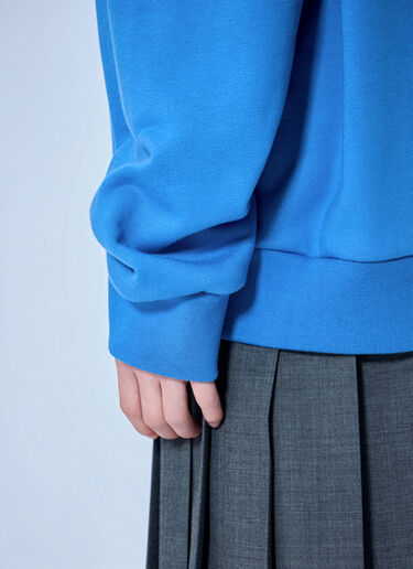 LN-CC® - Miu Miu: Logo Motif Sweatshirt - Light Blue Miu Miu Logo Motif Sweatshirt Light Blue miu0265008