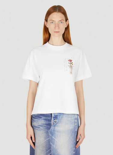 Soulland Anya Balder Logo T-Shirt White sld0249002