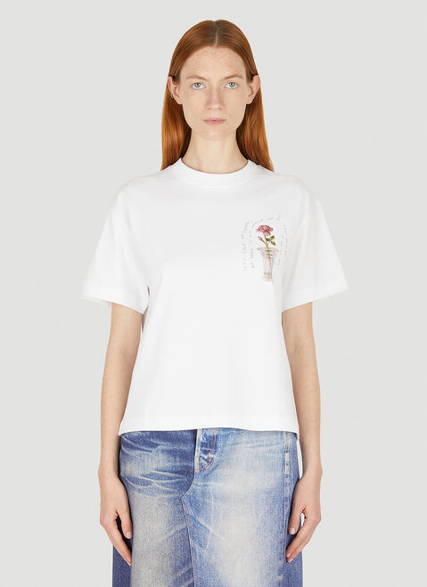 Soulland Anya Balder Logo T-Shirt Beige sld0352020