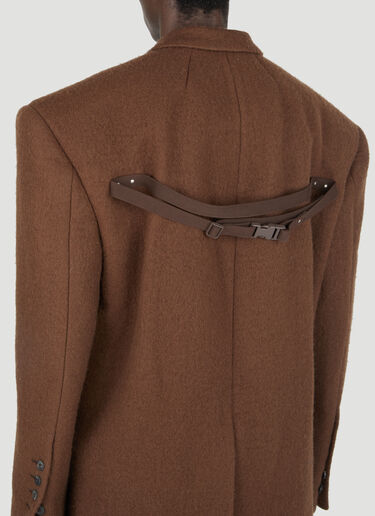 Rick Owens Tatlin Wool Jacket Brown ric0153001