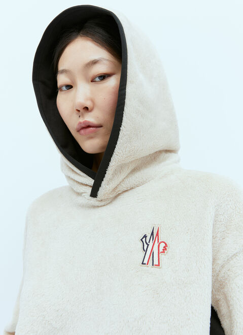 Moncler Grenoble ロゴパッチ フード付きスウェットシャツ ブラック mog0253026