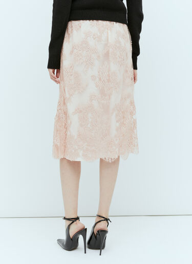 Floral Lace Midi Skirt Gucci Floral Lace Midi Skirt Pink guc0253264