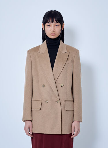 LN-CC® - Max Mara: Olimpia Double-Breasted Blazer - Camel Max Mara Olimpia Double-Breasted Blazer Camel max0266056