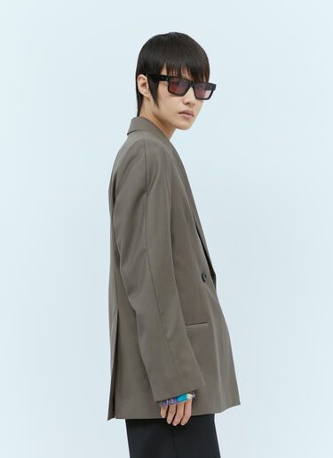 Double Breasted Wool Blazer TOTEME Double Breasted Wool Blazer Brown tot0254012