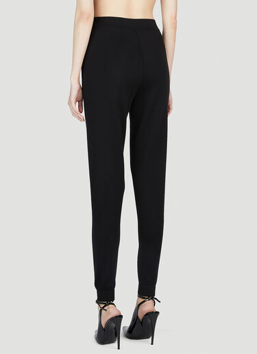 テーパードトラックパンツ Saint Laurent テーパードトラックパンツ ブラック sla0252005