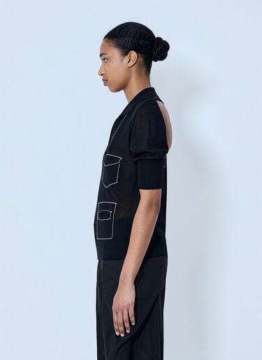 Kiko Kostadinov Kreiner Knit Polo Black kko0264010