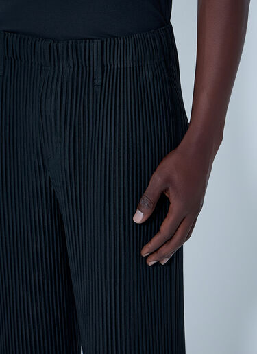 Pinstripe Tailored Trousers Homme Plissé Issey Miyake Pinstripe Tailored Trousers Black hmp0164003