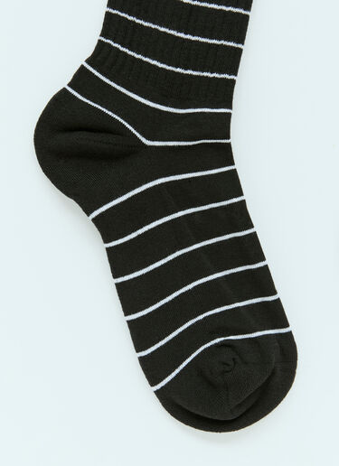 JW Anderson Striped Anchor Socks Black jwa0156012