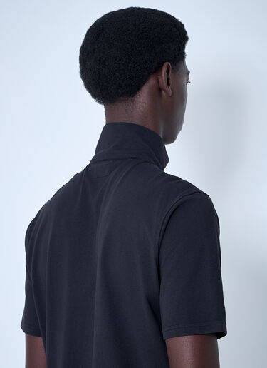C.P. Company 1020 Half-Zip Polo Shirt Black pco0160006