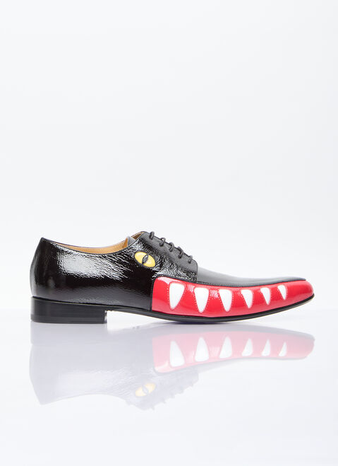 Walter Van Beirendonck Crocodile Lace-Up Shoes Black wlt0156010