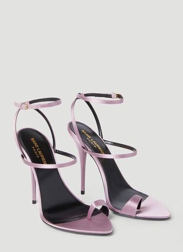 Saint Laurent Dive High Heel Sandals Pink sla0252029