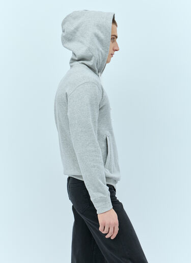 Comme Des Garçons PLAY Logo Patch Hooded Sweatshirt Grey cpl0355024